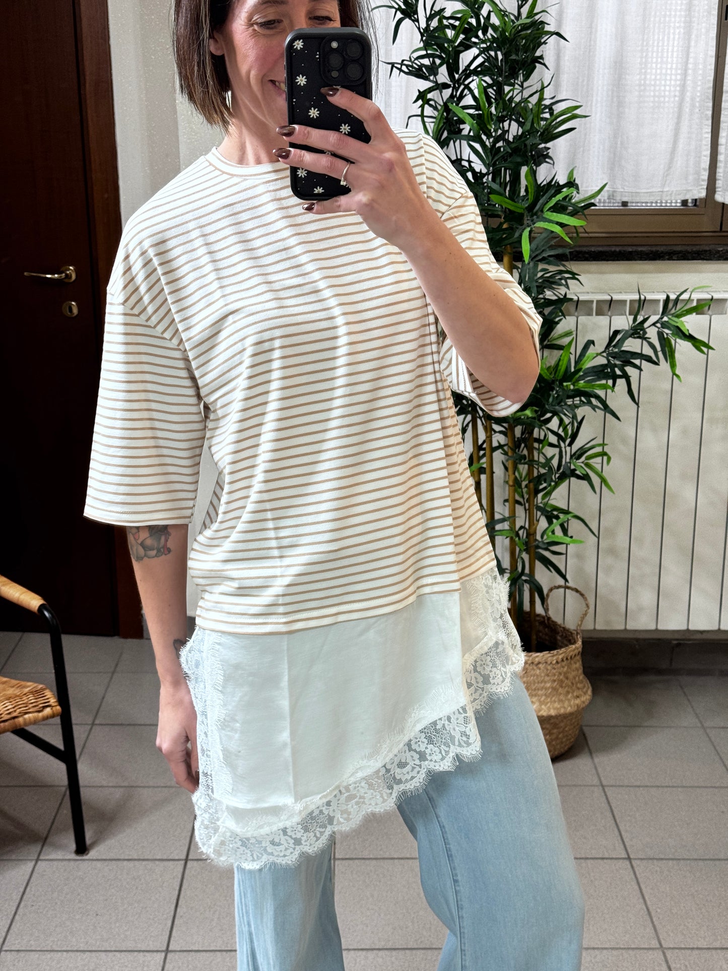 T-shirt Sailor Lace