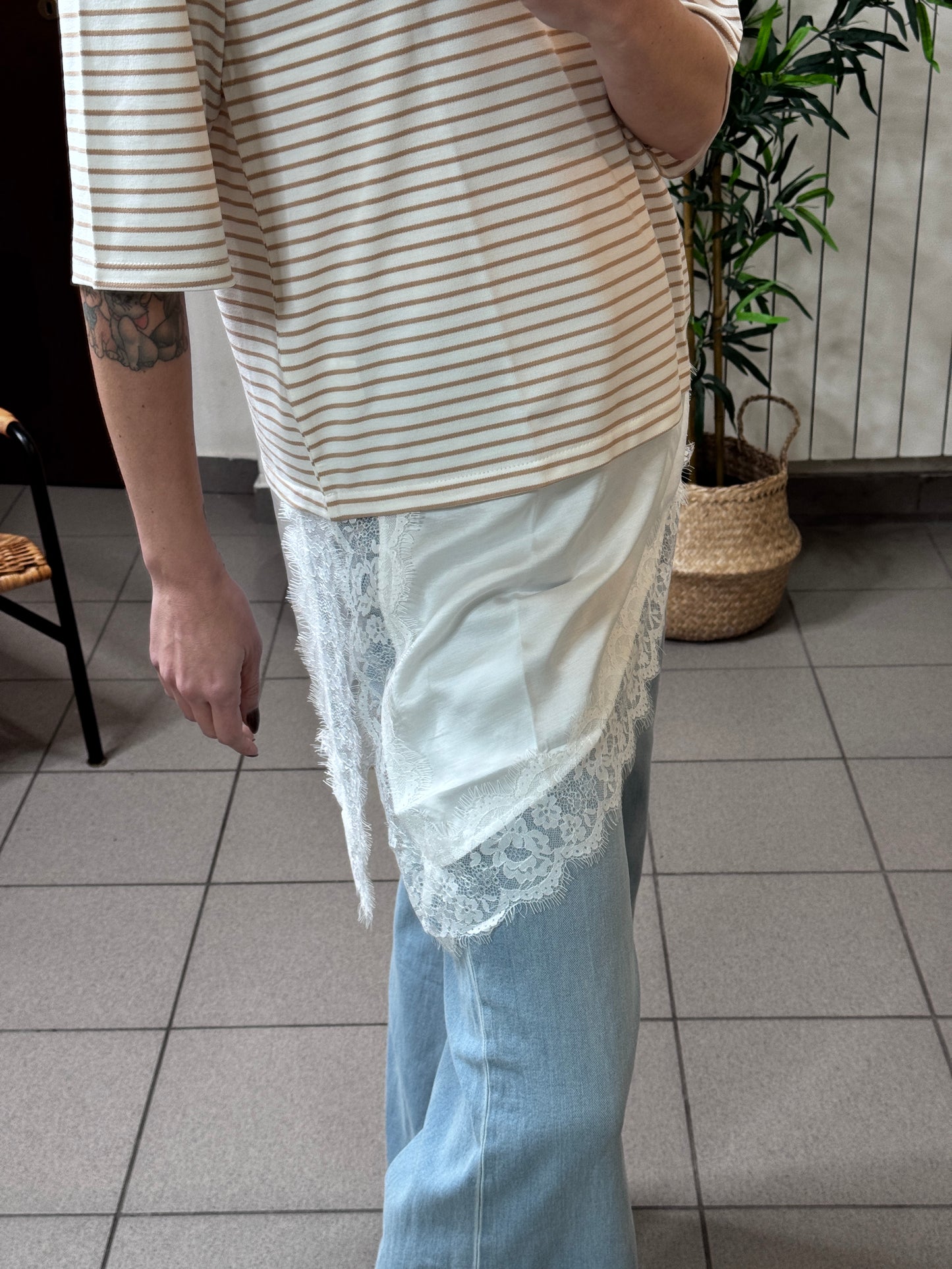 T-shirt Sailor Lace