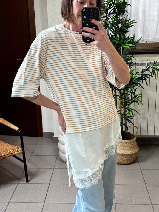 T-shirt Sailor Lace