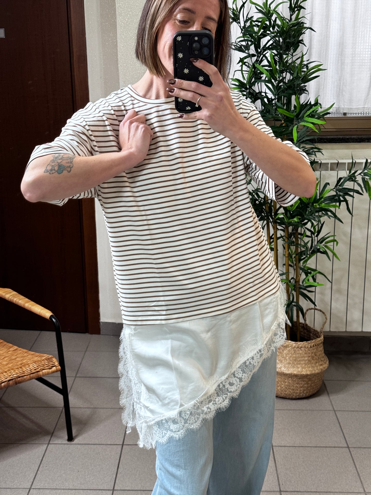 T-shirt Sailor Lace